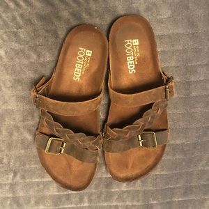 White mountain footbed sandals